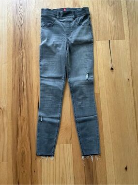 SPANX Gray Distressed Skinny Jeans/Jeggings, Size XS/TP
